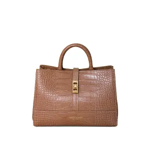 Lola Croco 10" - Dark Blush handle bags on sale