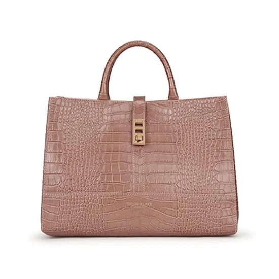 Lola Croco 12" - Nude handle bags on sale