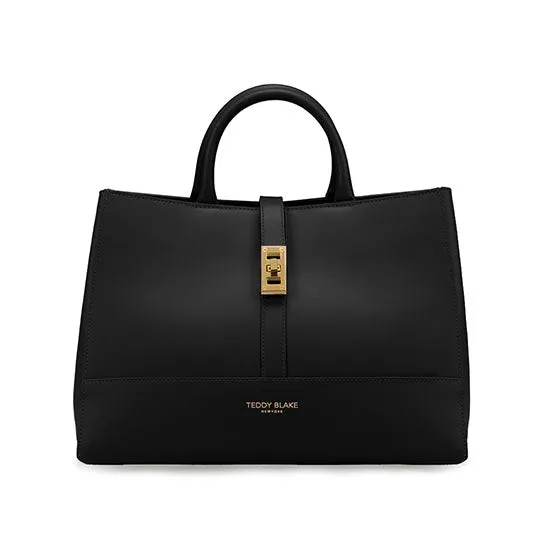 Lola Vitello 12" - Black/Red handle bags on sale