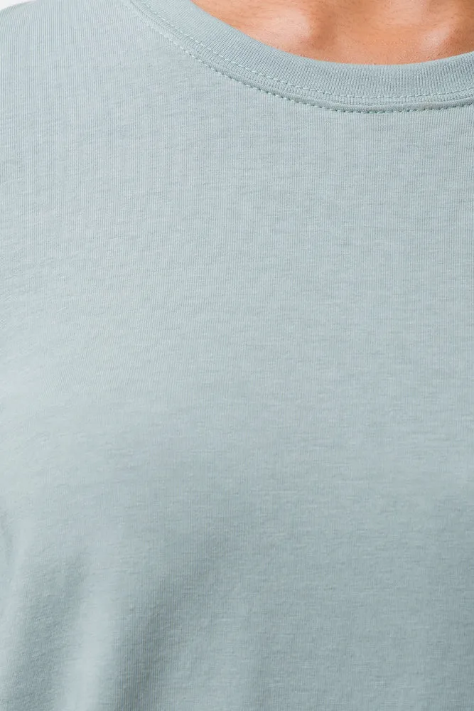 Long Sleeve Crew Neck T-Shirt Green