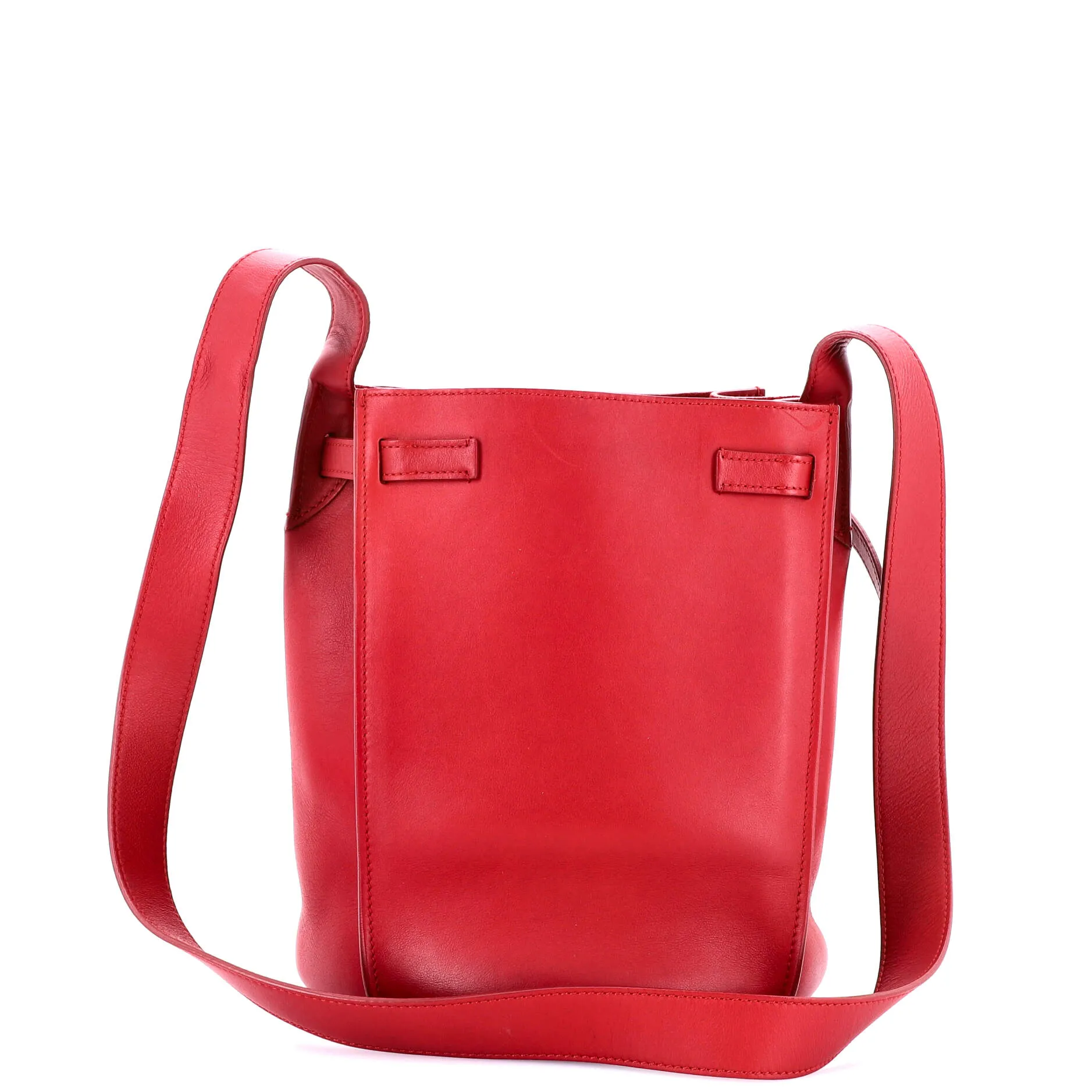 Long Strap Big Bag Bucket Leather
