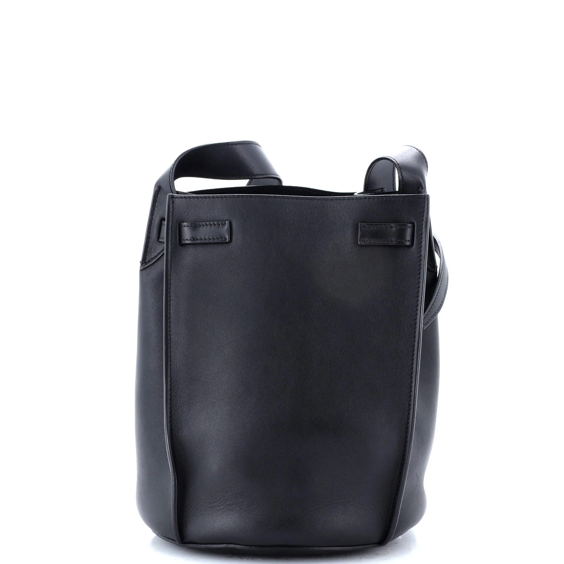 Long Strap Big Bag Bucket Leather