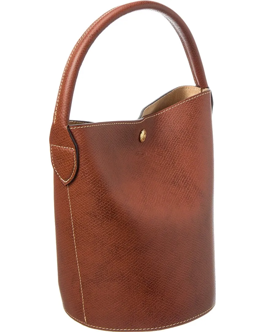 Longchamp ??pure Small Leather Bucket Bag
