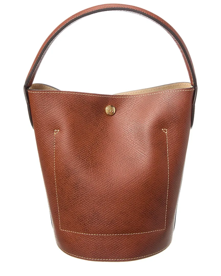 Longchamp ??pure Small Leather Bucket Bag
