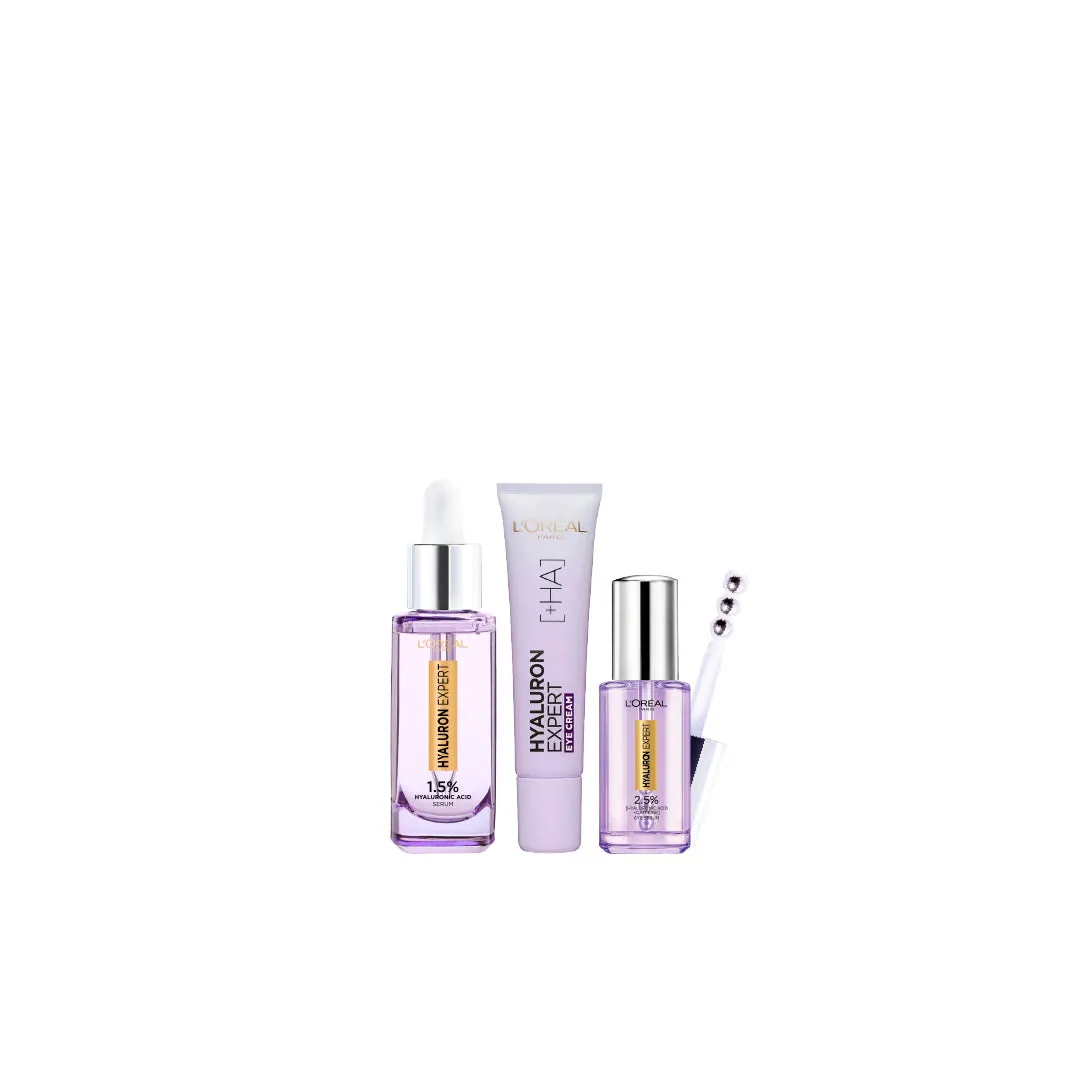 L'Oral Paris Hyaluron Expert Moisturiser and Anti-Aging Bundle At 20% Off 