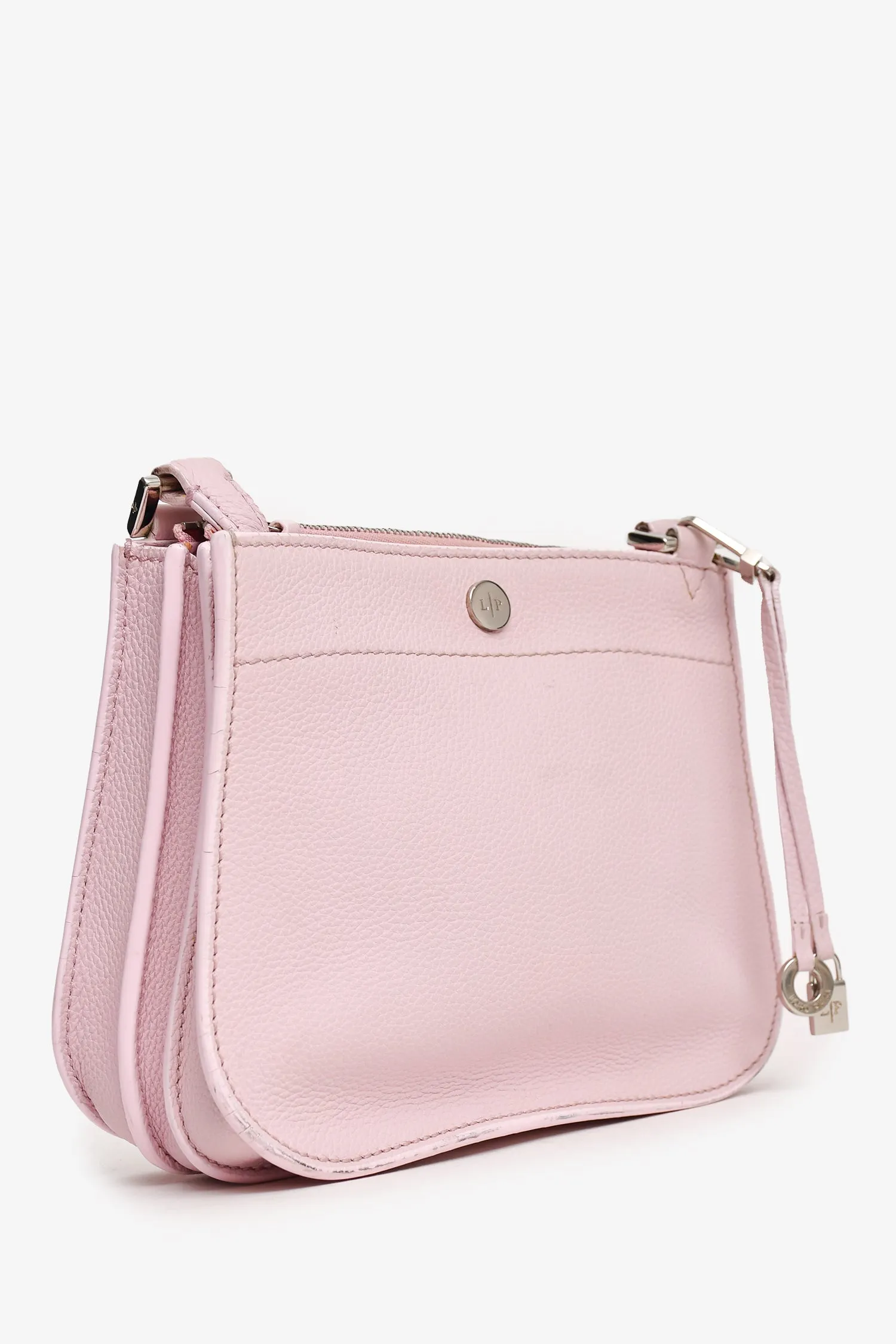 Loro Piana Pink Leather Milky Way Crossbody Bag (As Is) anti-theft crossbody bags sale