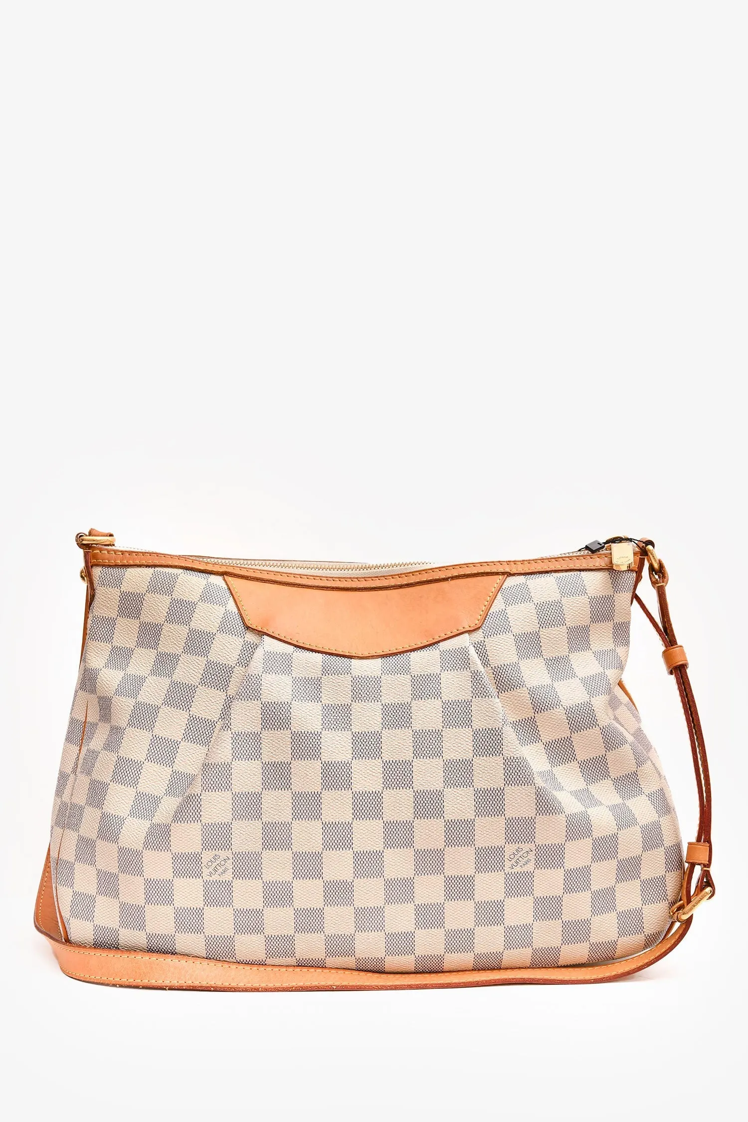 Louis Vuitton 2012 Damier Azur Siracusa MM Messenger Crossbody Bag
