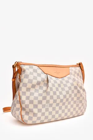 Louis Vuitton 2012 Damier Azur Siracusa MM Messenger Crossbody Bag anti-theft crossbody bags sale
