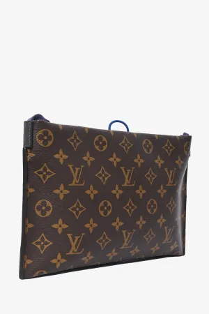 Louis Vuitton 2019 Blue/Brown Monogram Pacific Outdoor Pouch Crossbody anti-theft crossbody bags sale