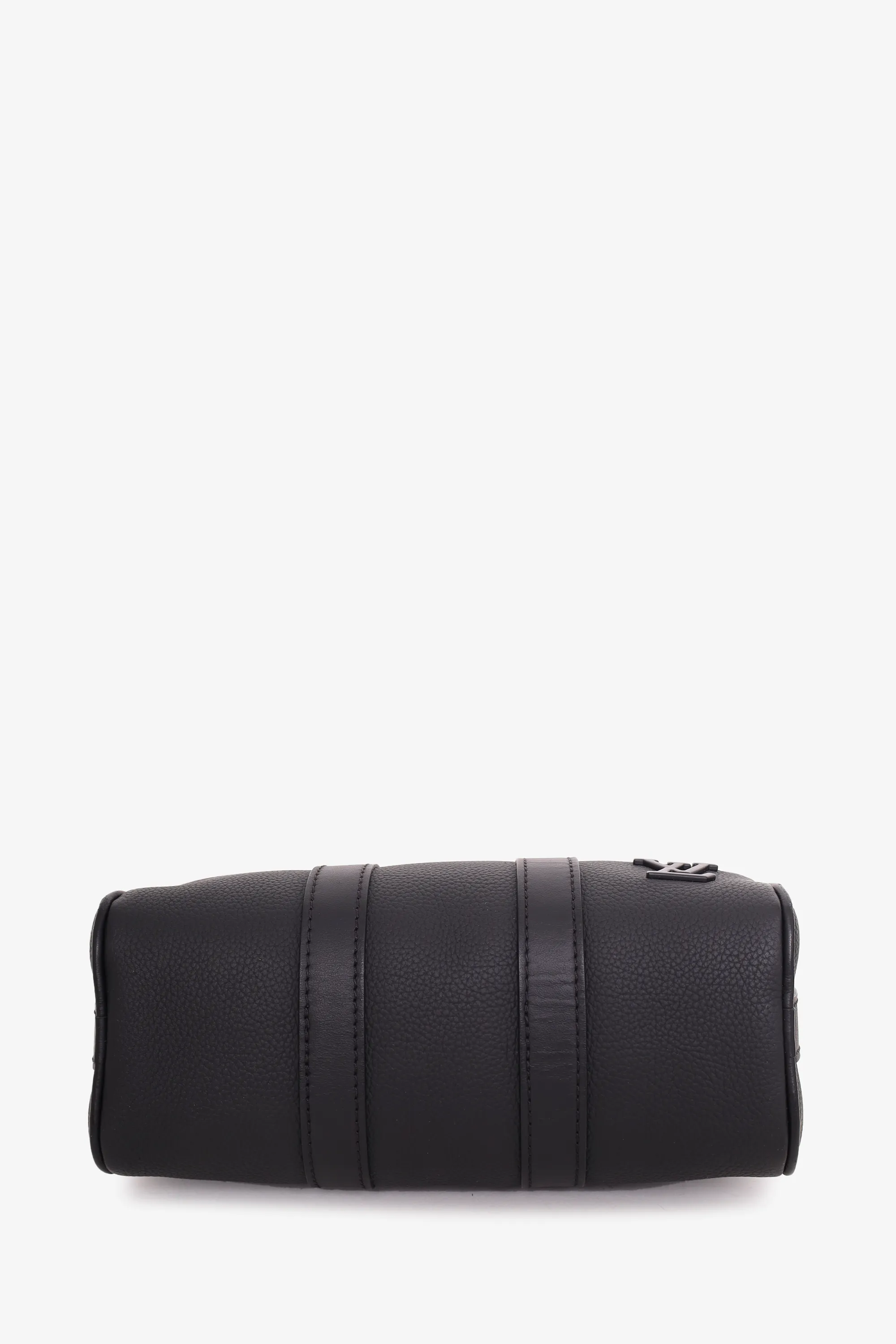 Louis Vuitton Black Grained Calfskin Aerogram Keepall X-Small Crossbody Bag