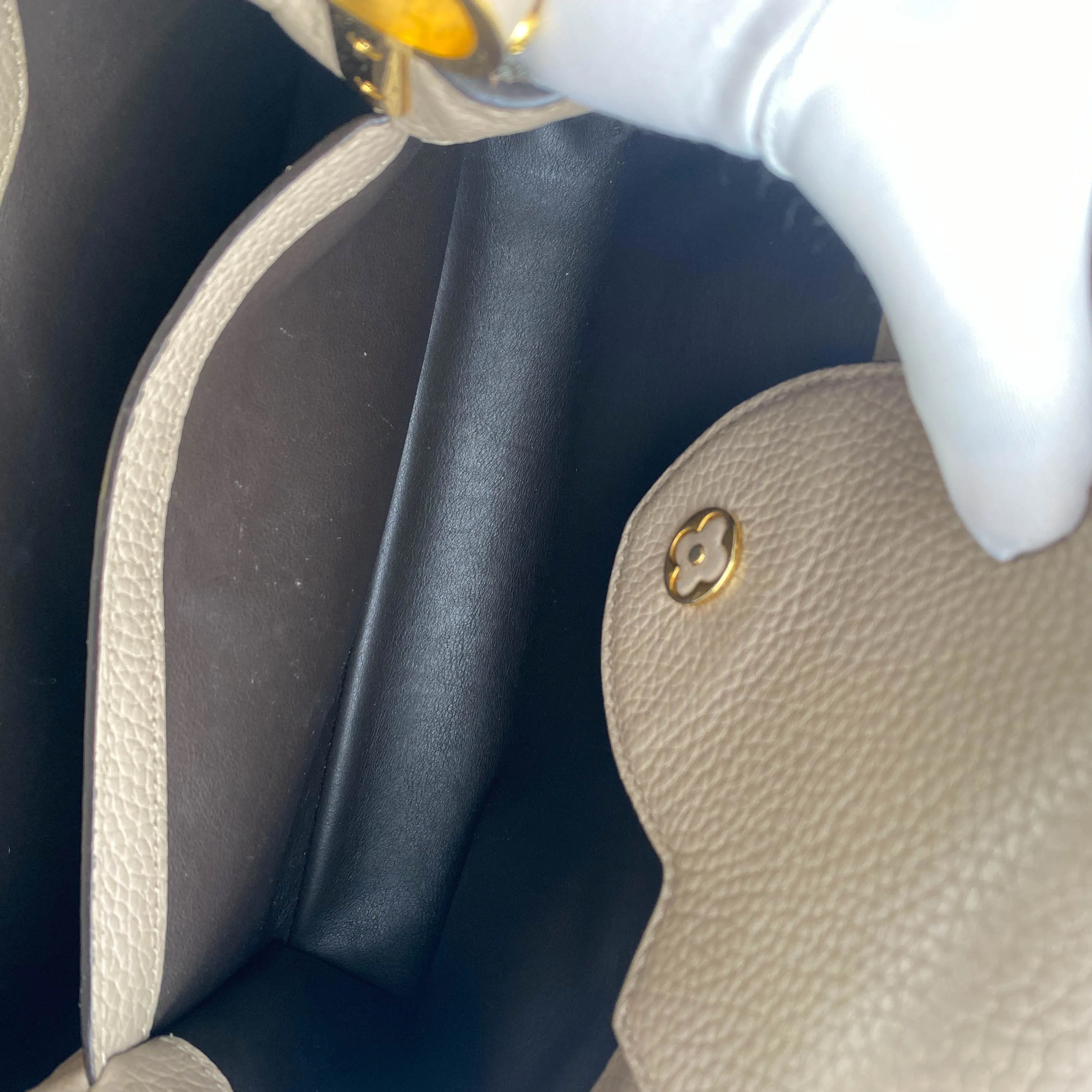 Louis Vuitton Capucines MM Bag Galet