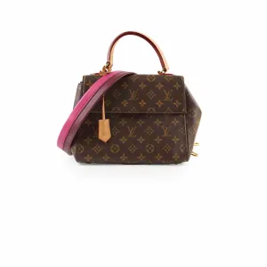 Louis Vuitton Cluny MM Monogram Microchip Top Handle Bags Cheap