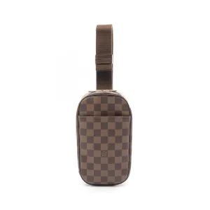 Louis Vuitton Coated Canvas Leather Fanny Pack Sling Bag (Pre-Owned) belt bags on sale