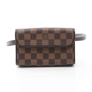 Louis Vuitton Ebene Coated Canvas Leather Fanny Pack Sling Bag (Pre-Owned) belt bags on sale