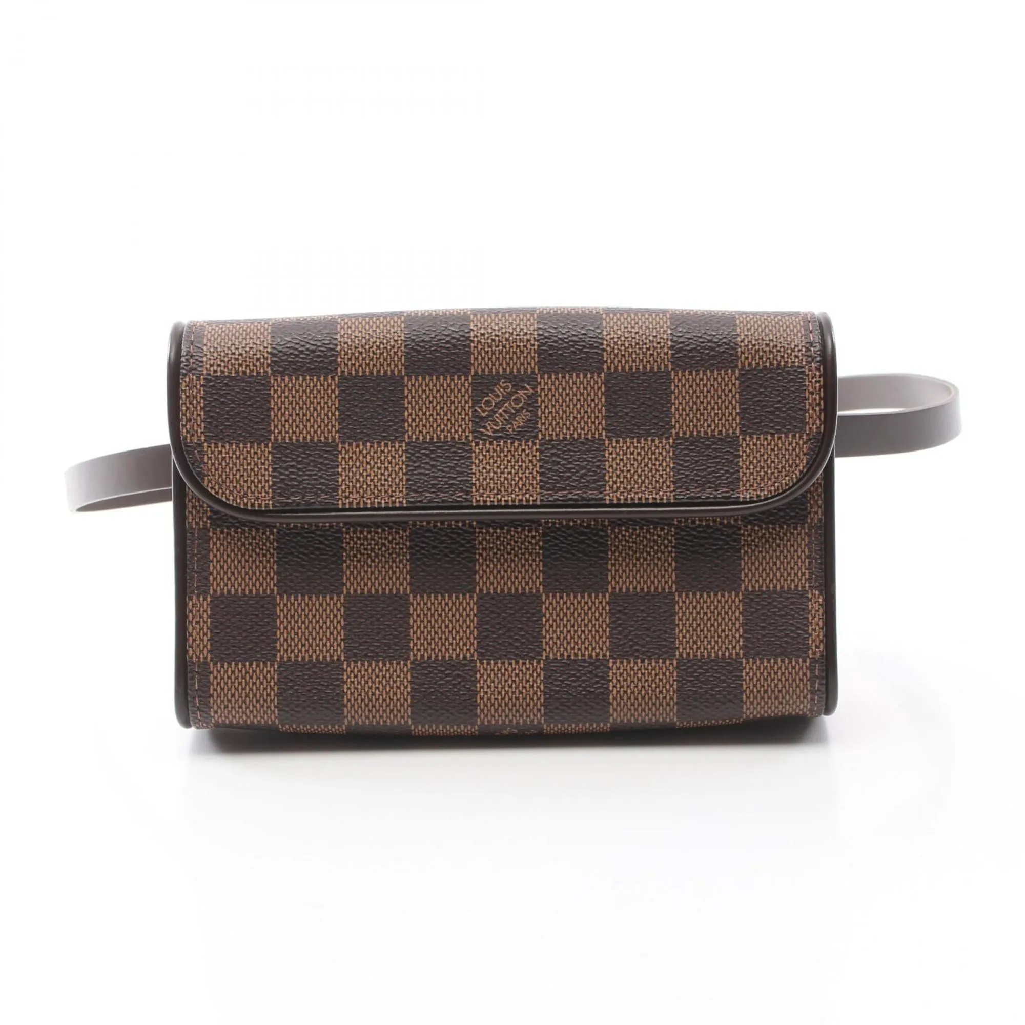 Louis Vuitton Ebene Coated Canvas Leather Fanny Pack Sling Bag (Pre-Owned) belt bags on sale