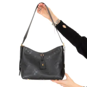 Louis Vuitton Empreinte CarryAll PM Black Bag handbags sale 80% off