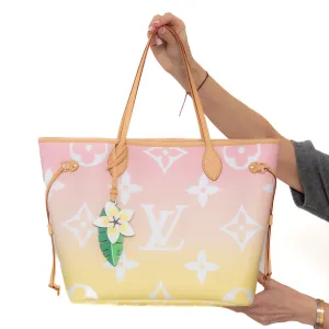 Louis Vuitton Monogram By The Pool Neverfull MM Rose Escale  Bag handbags sale 80% off