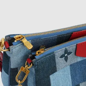 Louis Vuitton Multi-Pochette Crossbody Denim anti-theft crossbody bags sale