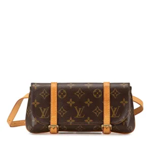 Louis Vuitton Pvc Leather Pochette Sling Bag (Pre-Owned) belt bags on sale