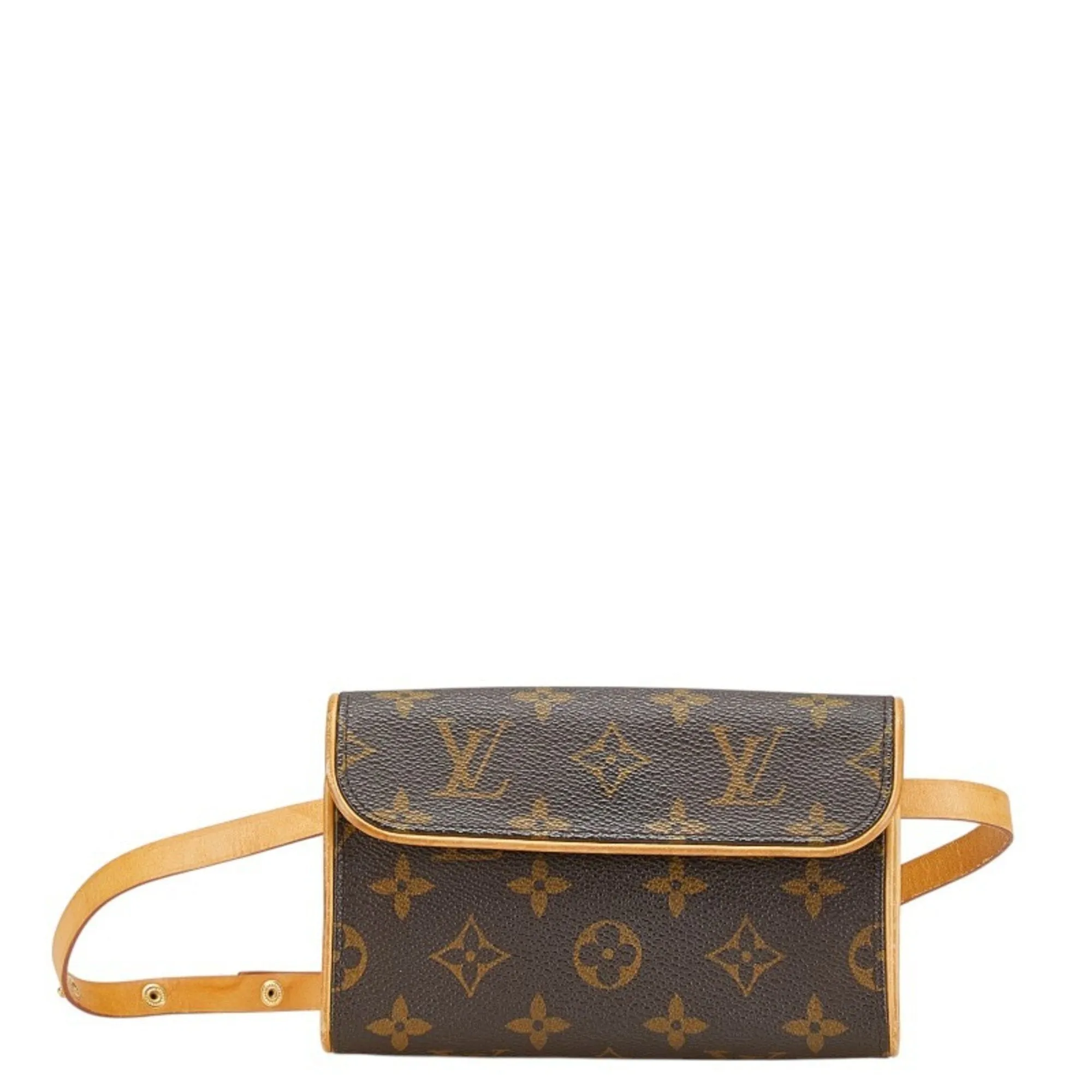 Louis Vuitton Pvc Leather Pochette Sling Bag (Pre-Owned) belt bags on sale