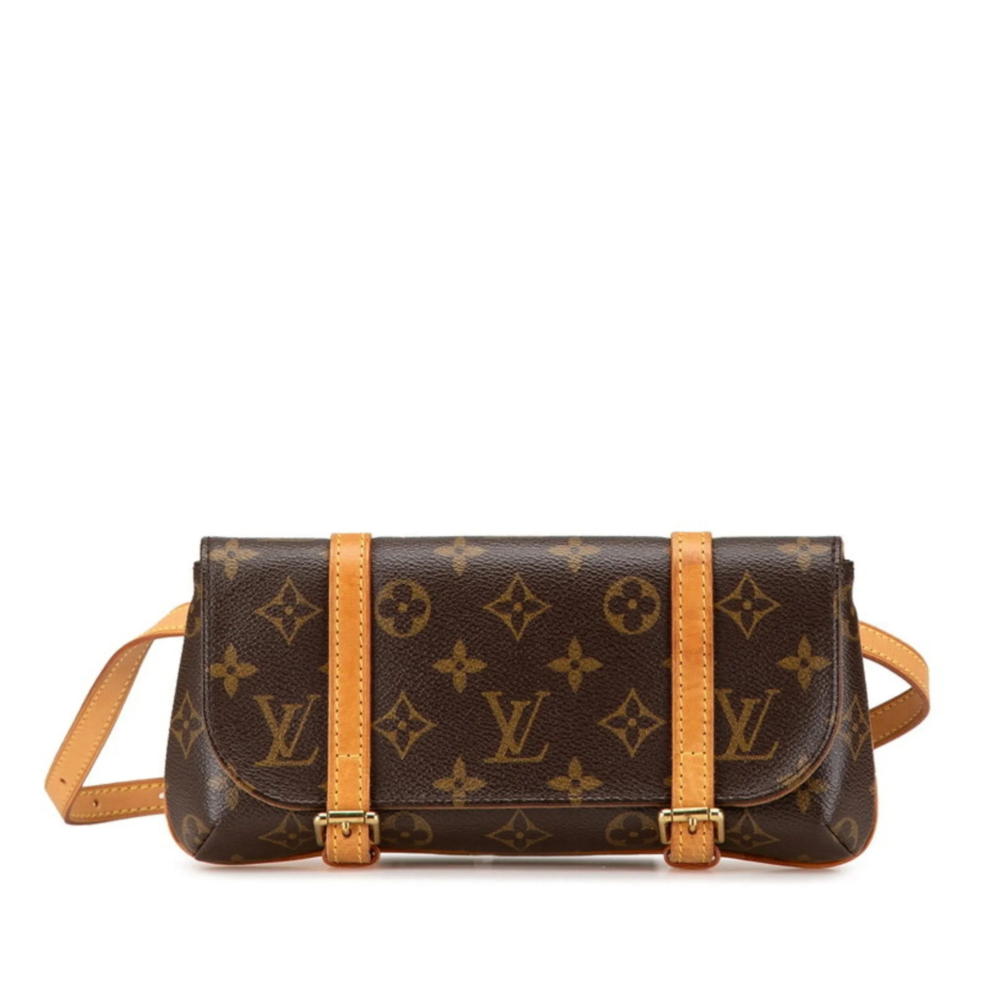 Louis Vuitton Pvc Leather Pochette Sling Bag (Pre-Owned) belt bags on sale