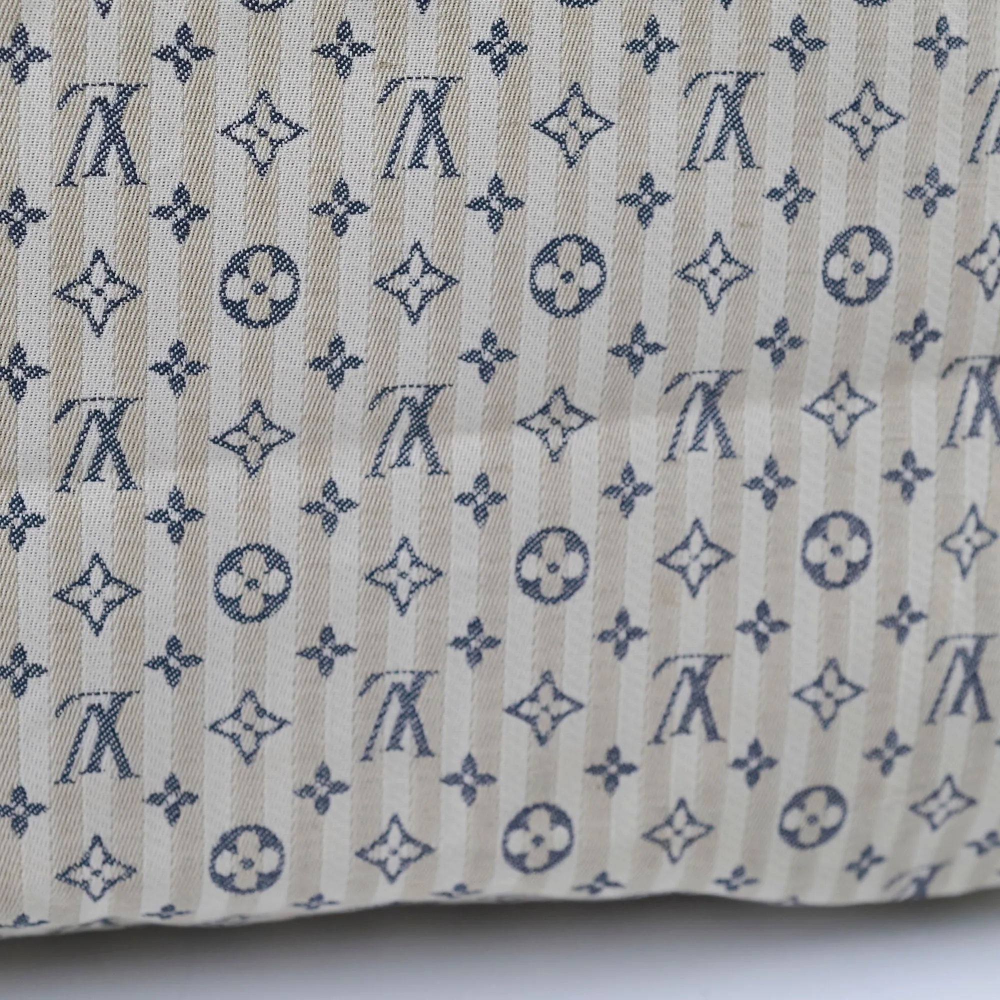 Louis Vuitton Speedy 30 Mini Lin Fabric Bag Cream