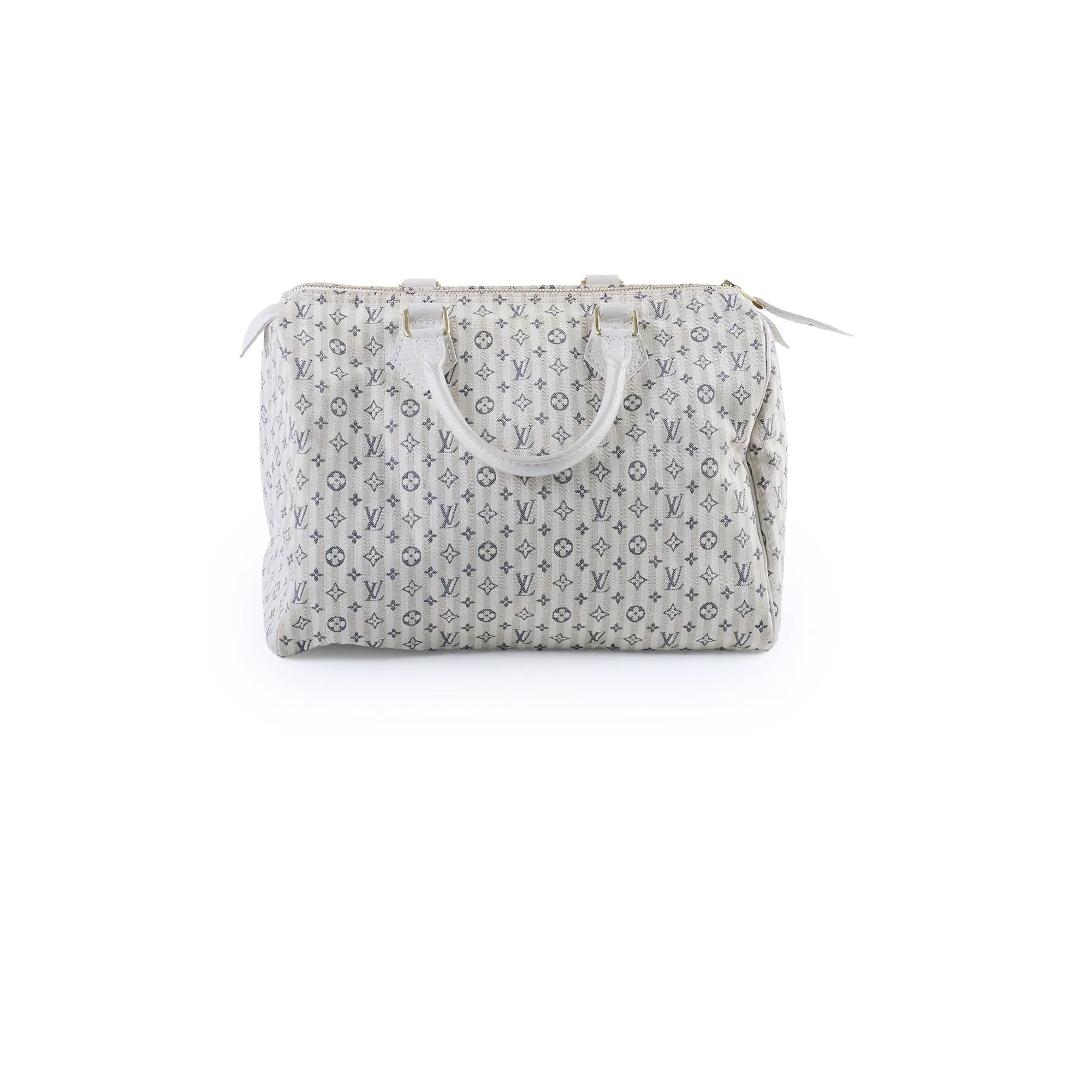 Louis Vuitton Speedy 30 Mini Lin Fabric Bag Cream Top Handle Bags Cheap