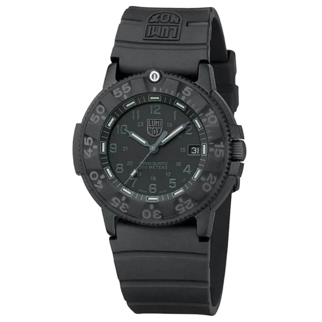 Luminox Men's Black Strap Watch - Blackout Navy Seal Black Dial Dive | 3001.BO Luxury Quartz Watch Quartz Watch Sale