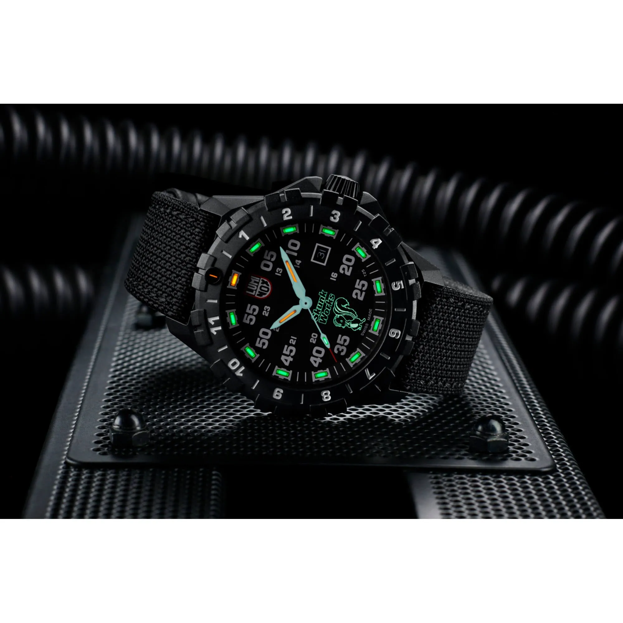 Luminox Men's Watch - F-117 Nighthawk Rotating Bezel Black Kevlar Strap | XA.6442.H