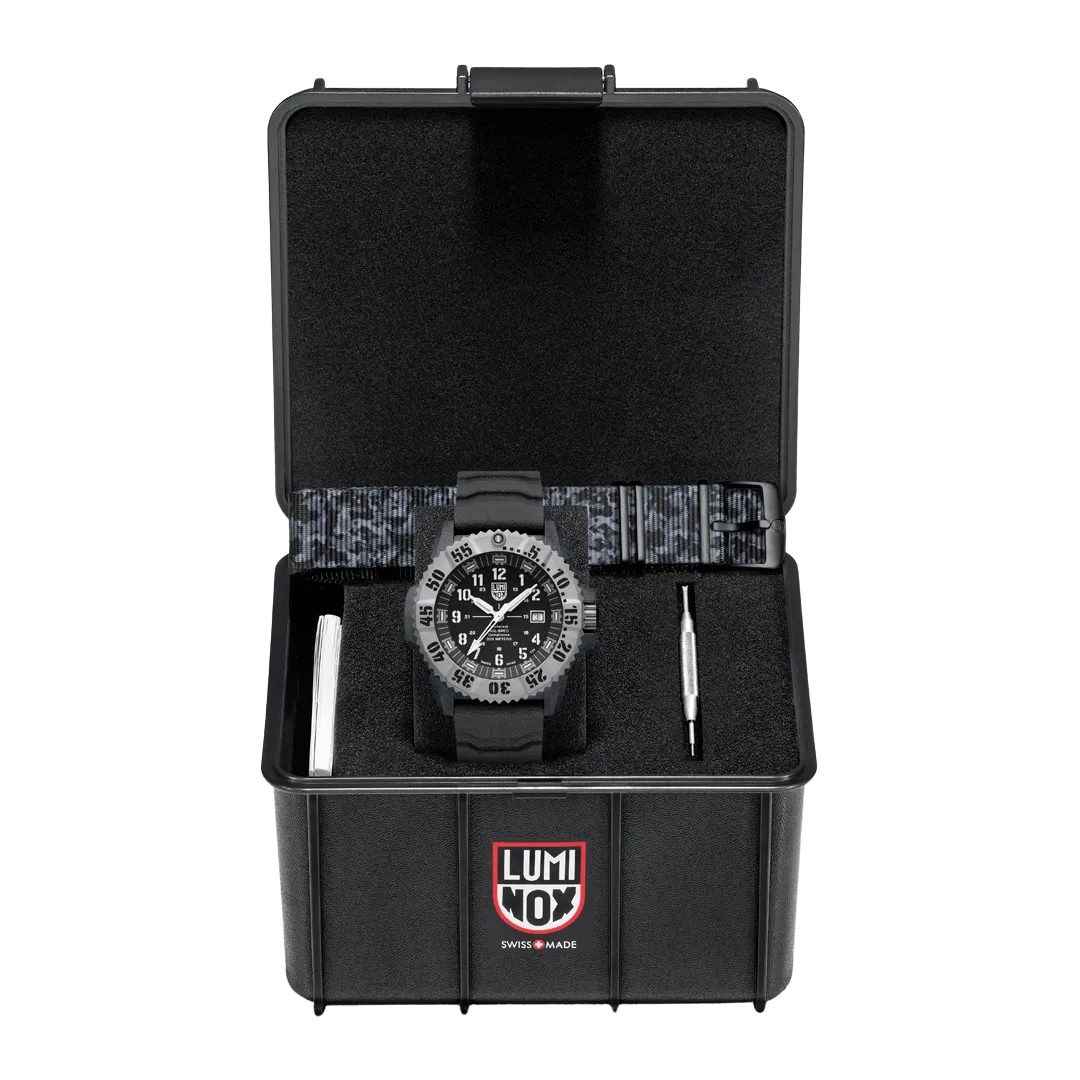 Luminox Mil-Spec Black Dial Grey Rubber Strap 46MM Watch XL.3351.1.SET