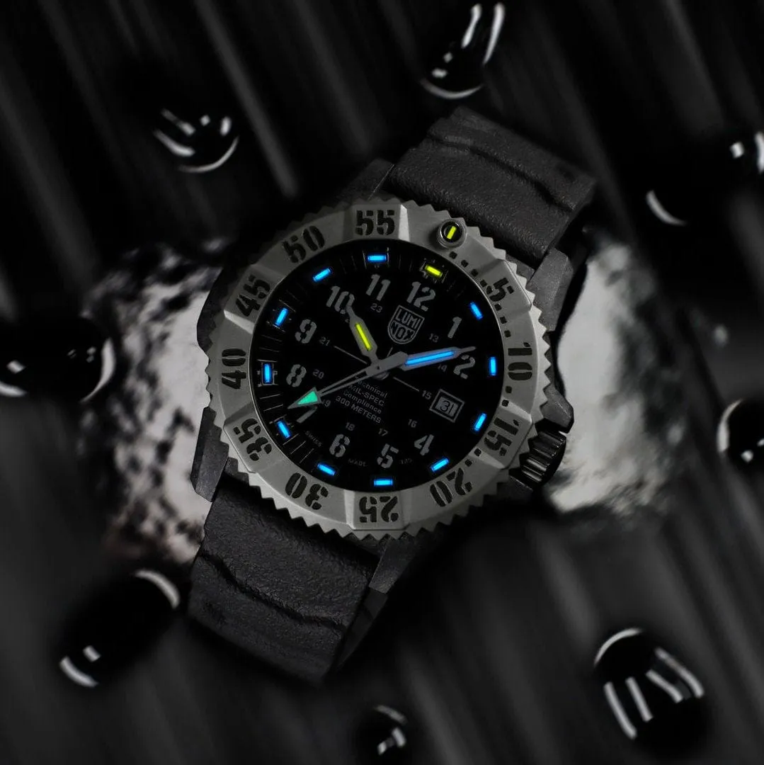 Luminox Mil-Spec Black Dial Grey Rubber Strap 46MM Watch XL.3351.1.SET