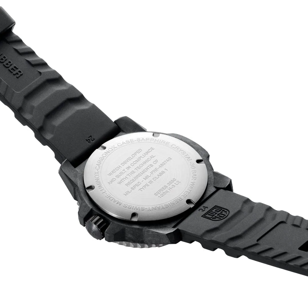 Luminox Mil-Spec Black Dial Grey Rubber Strap 46MM Watch XL.3351.1.SET
