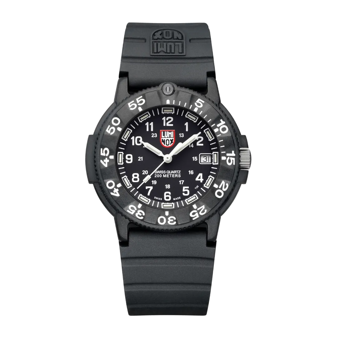 Luminox Original Navy SEAL Dive Black Rubber Watch XS.3001.H.SET 