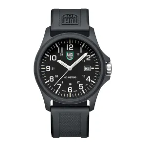 Luminox Patagonia Carbonox Black Dial Black Rubber Strap Watch X2.2401 