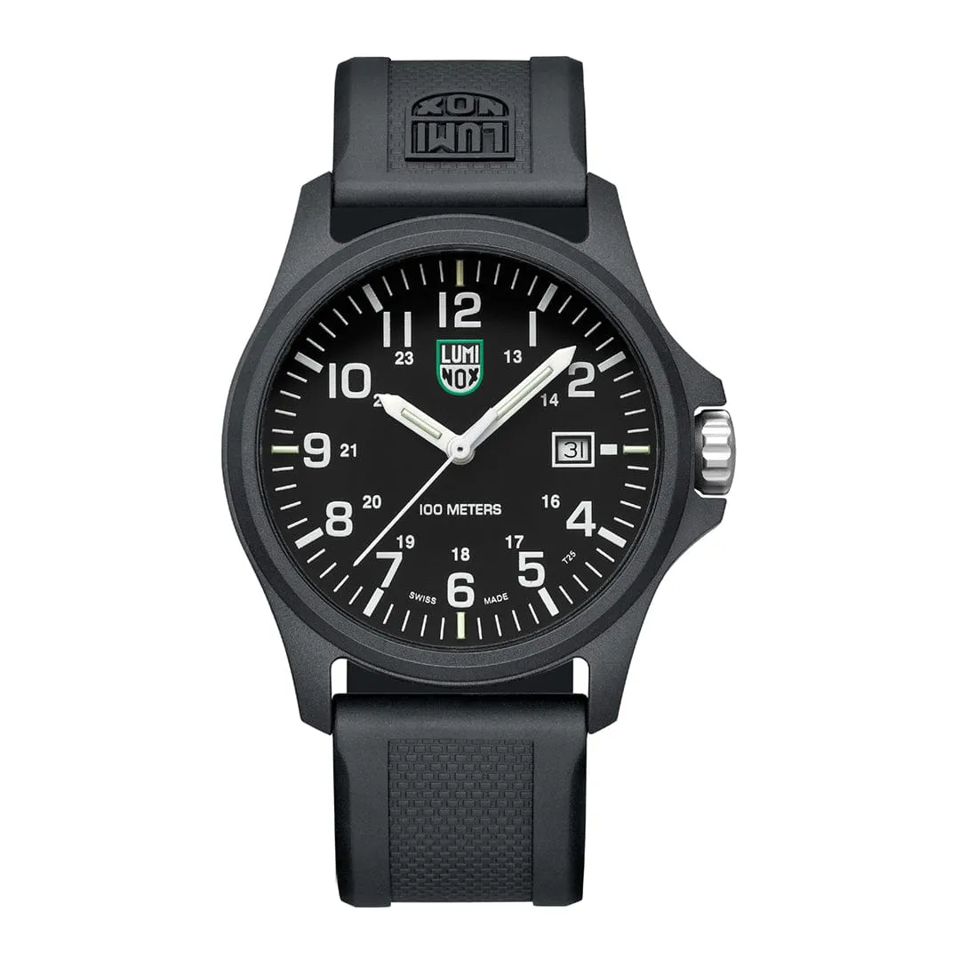 Luminox Patagonia Carbonox Black Dial Black Rubber Strap Watch X2.2401 