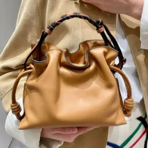 Luxurious Minimalist Soft Calfskin Bucket Bag | Shoulder Bag and Crossbody Bag for Women with Drawstring Closure bucket bags for sale