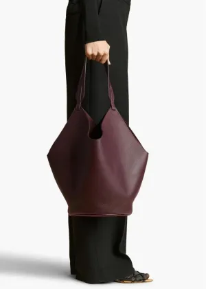 Luxury Pebbled Grain Leather Bucket Bag,  Large Minimalist Cowhide Leather Tote Bag bucket bags for sale