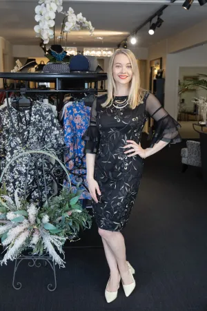 Clothings Lyman - 239341 Ornate Brocade Dress Dresses women dresses dress stores