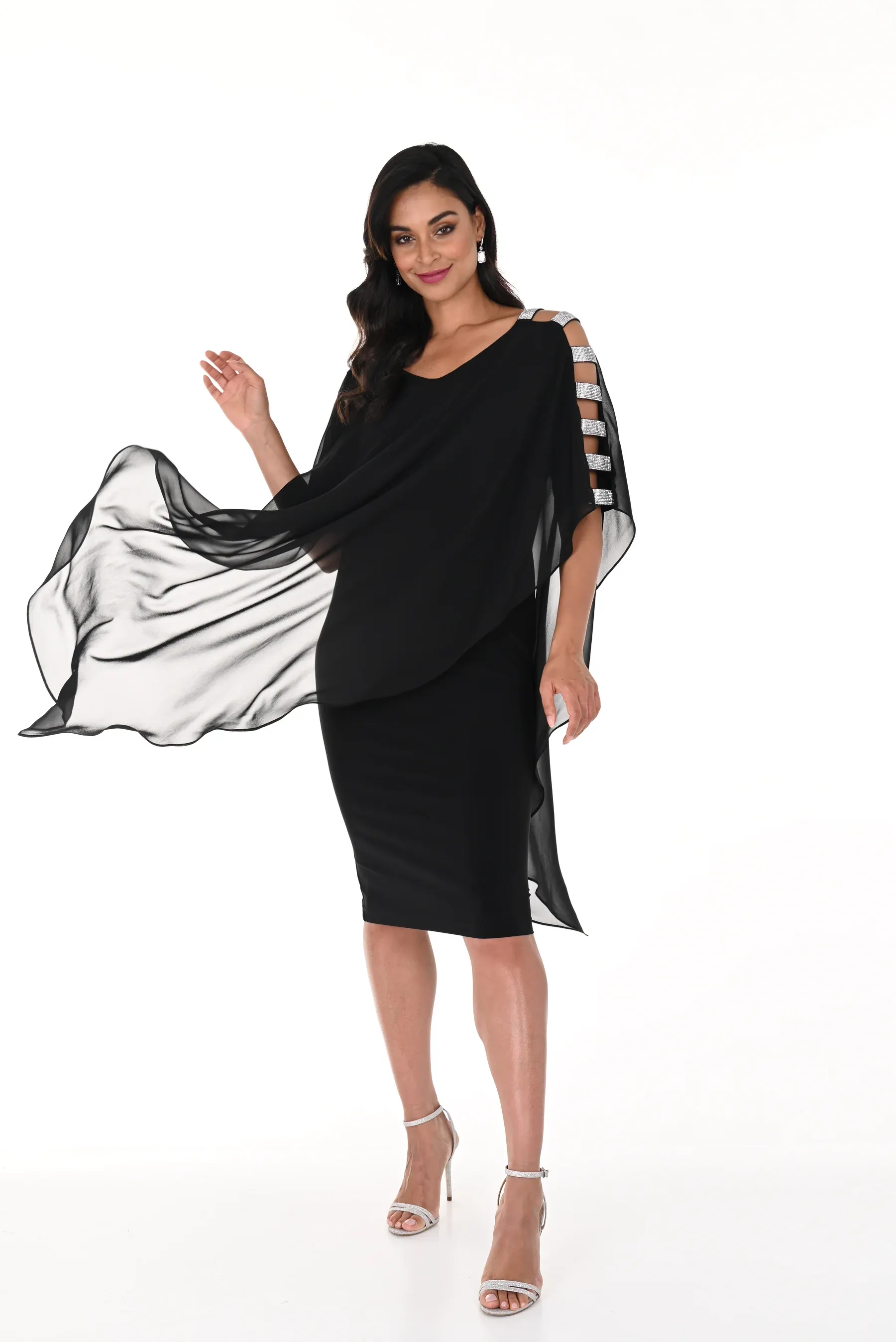 Lyman - 248297 Diamante Shoulder Dress