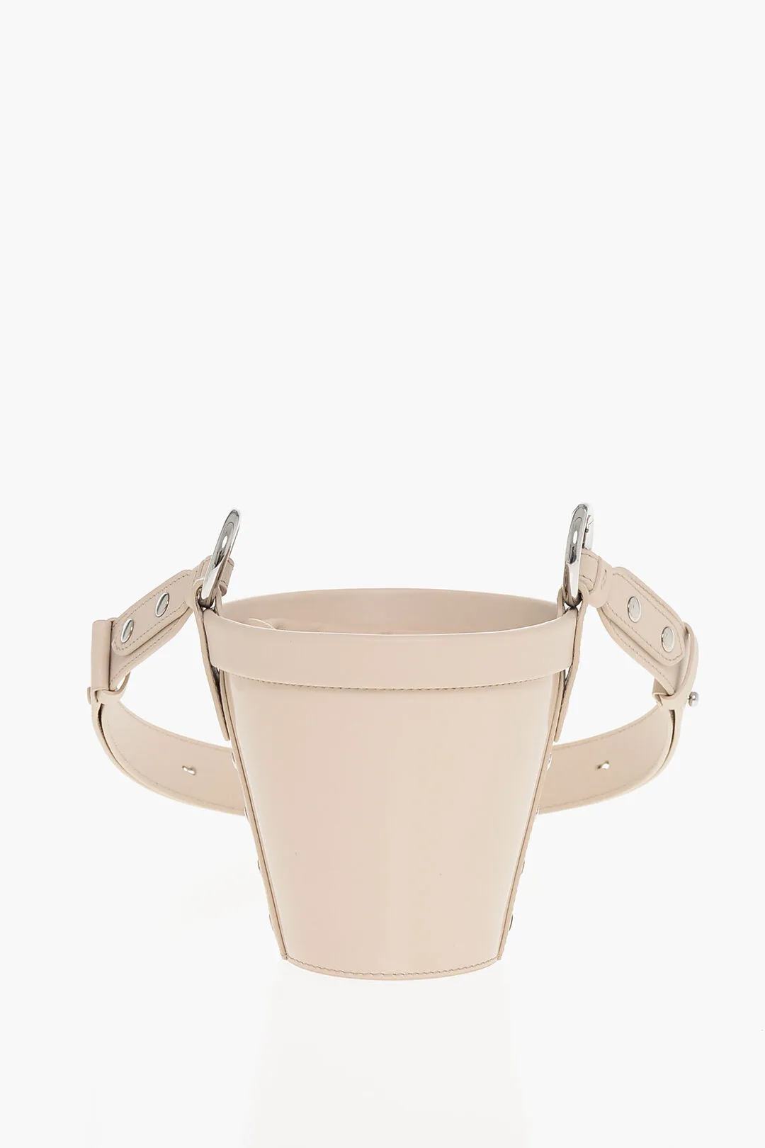 Maison Margiela Patent Leather Bucket Bag With Adjustable Shoulder Strap stylish bucket bags
