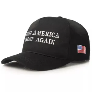 Make America Great Again Baseball Cap stylish boater hat with ribbon on model