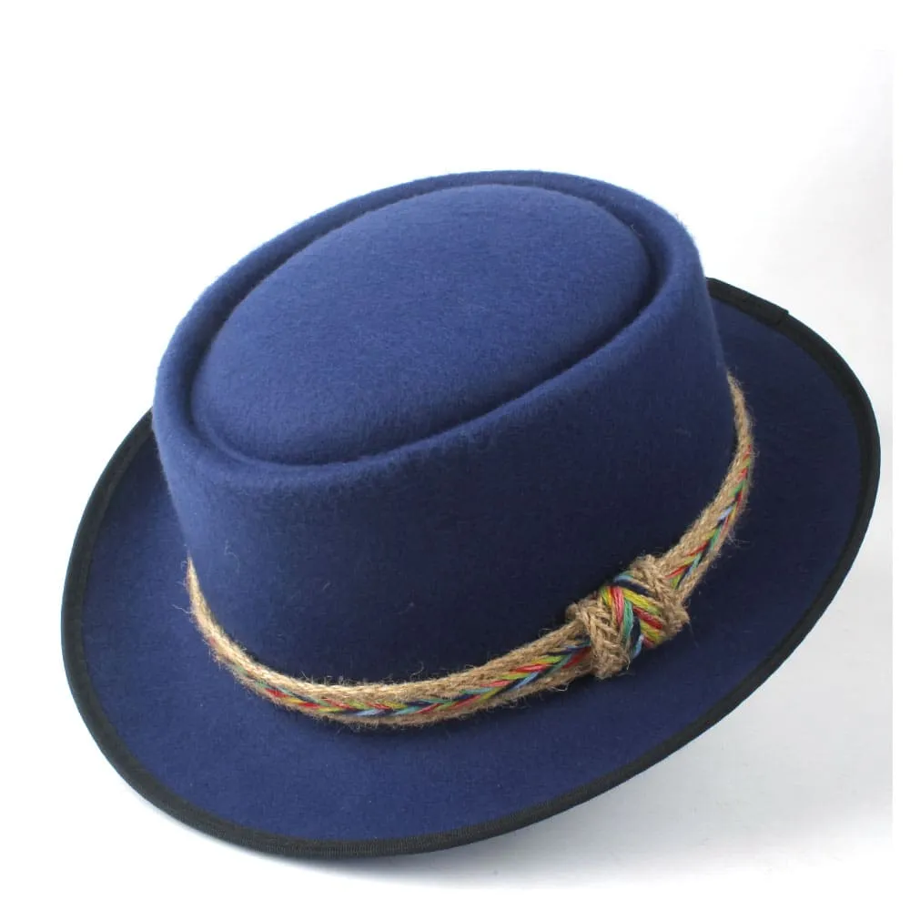 Manaos Plain Wool Porkpie Hat
