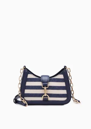 Maria Striped Mini Crossbody Bag Navy crossbody bags up to 70% off
