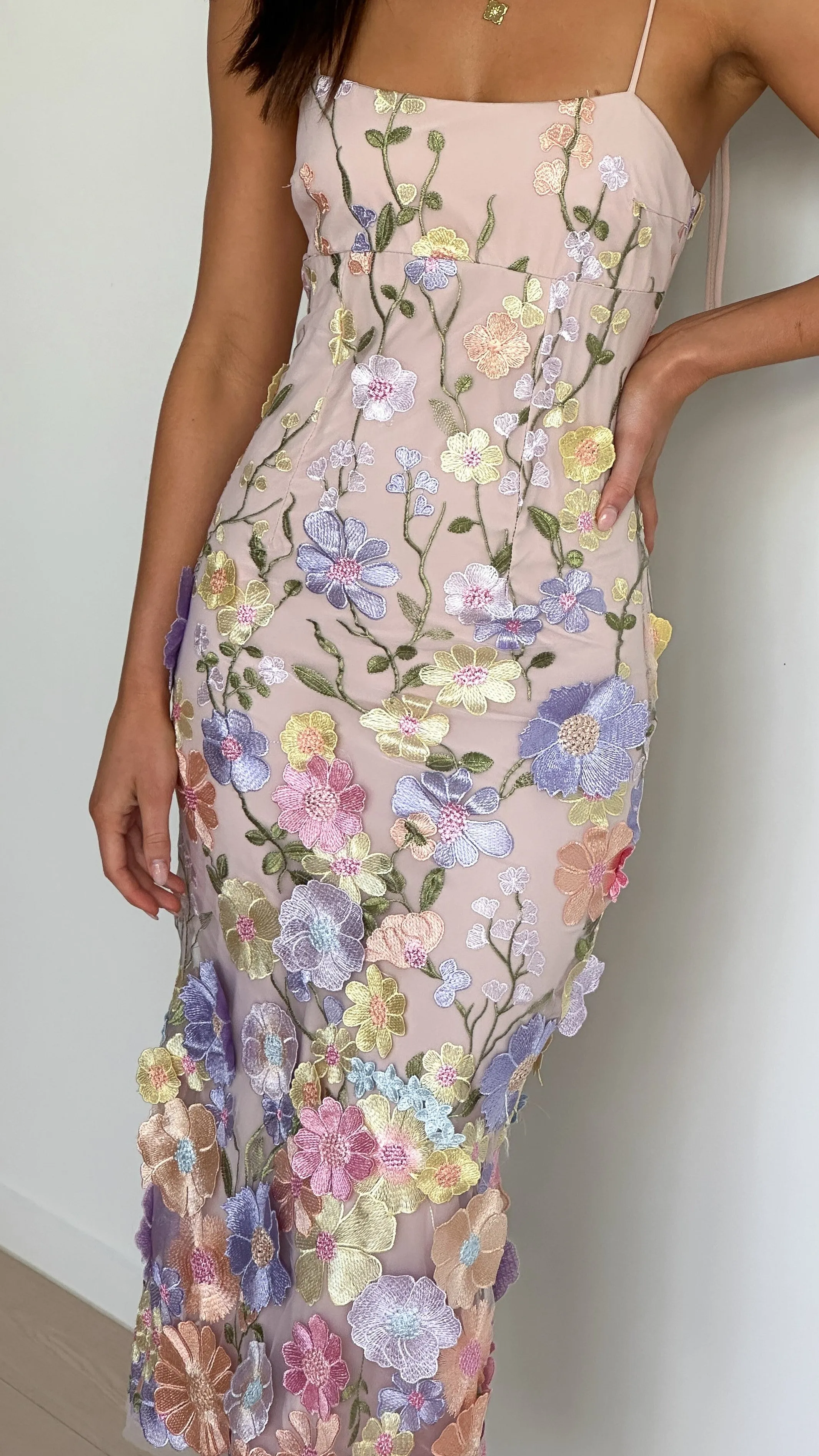 Marigold Maxi Dress - Pink Floral