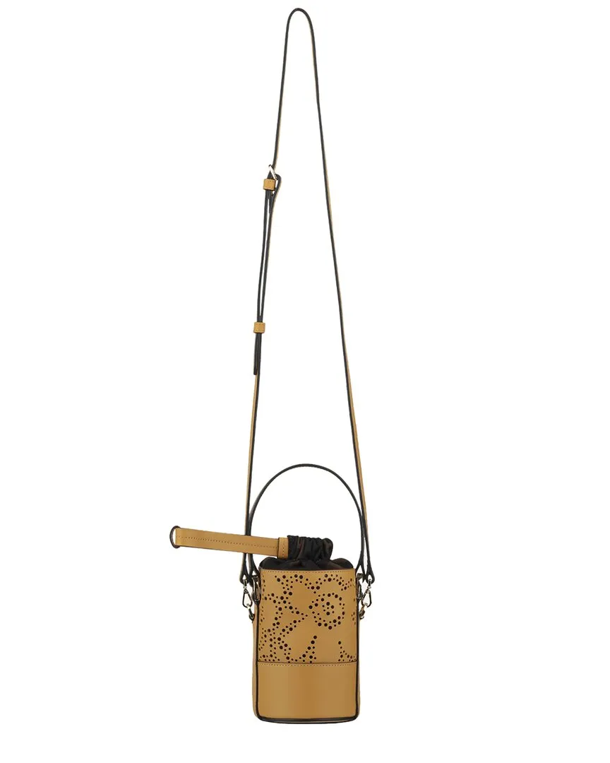 Marimekko Imprint Nano Unikko Leather Bucket Bag