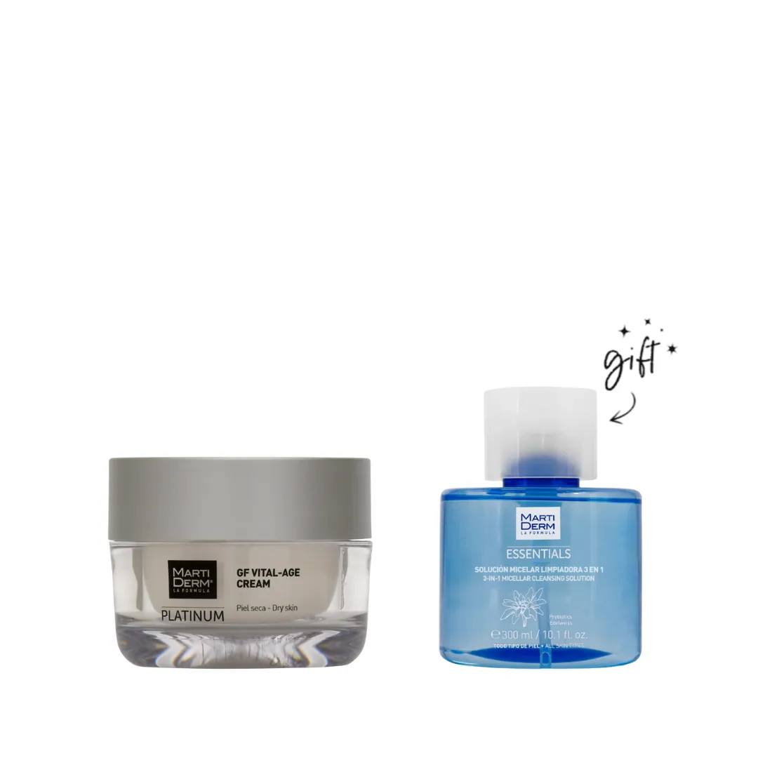 MartiDerm Platinum Gf Vital-Age Cream   Free Micellar Bundle
