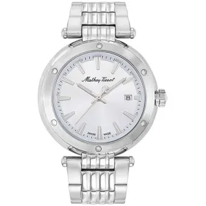 Mathey Tissot Men's Watch - Neptune Silver Dial Stainless Steel Bracelet | H912AI 