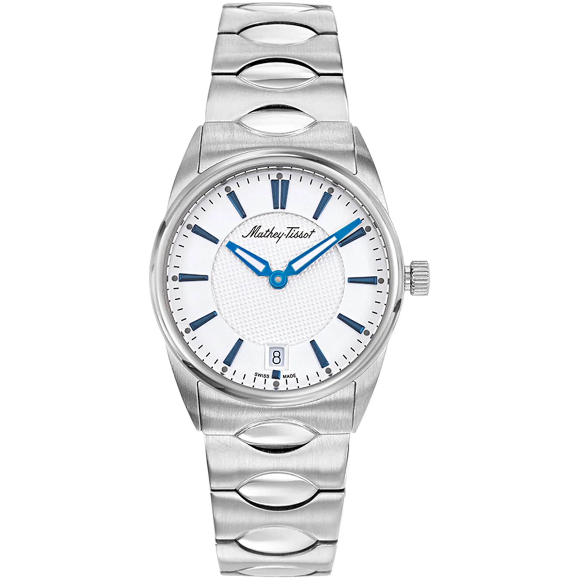 Mathey Tissot Women's Watch - Classic White Dial Stainless Steel Bracelet | D791AI Luxury Quartz Watch Quartz Watch Sale