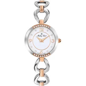 Mathey Tissot Women's Watch - Fleury 1496 TT Silver and Rose Gold Bracelet | D1496BI Luxury Quartz Watch Quartz Watch Sale