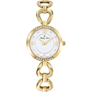 Mathey Tissot Women's Watch - Fleury 1496 White Dial Yellow Gold Bracelet | D1496PYI Luxury Quartz Watch Quartz Watch Sale